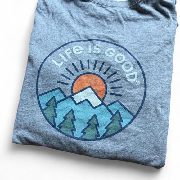 Life Is Good Tops - Life-is-good Women's Grey T-shirt